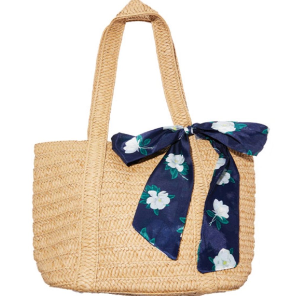 DRAPER JAMES EVERYDAY Straw tote bag